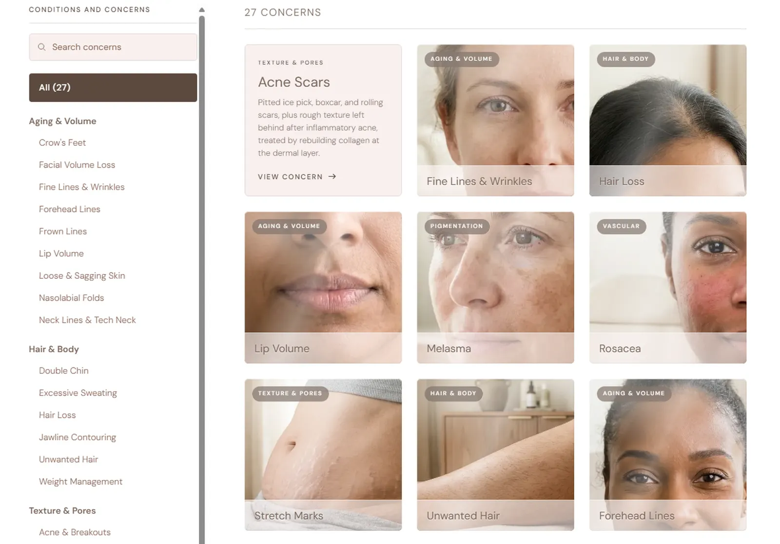 Concern-based discovery built for AI search by Health Hue Digital