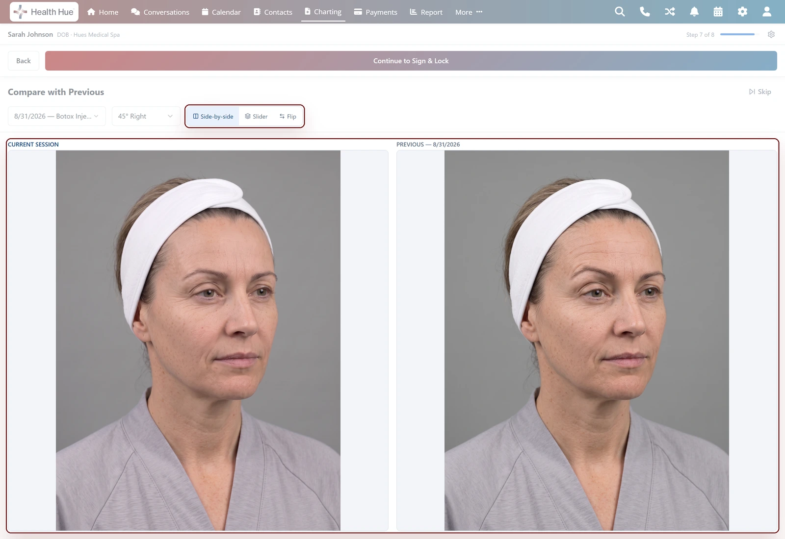 Side by side in the Health Hue Hub.